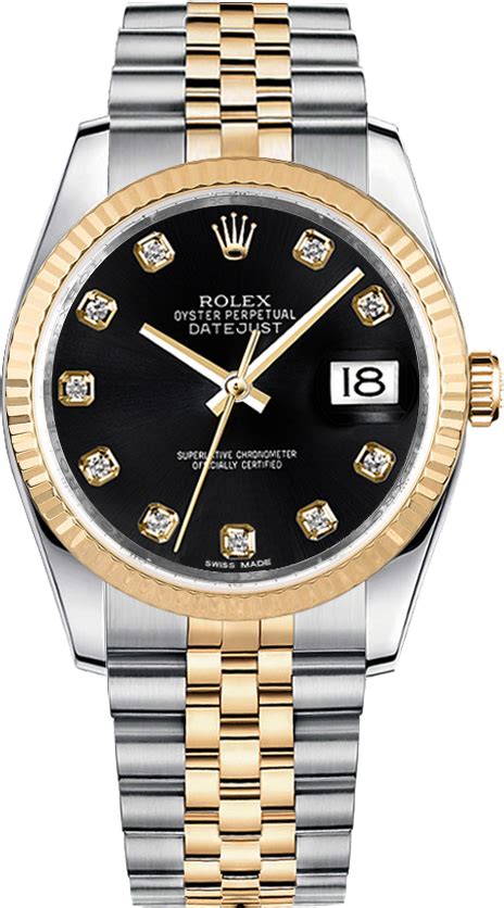 orologio d oro rolex quadrante nero donna c brillanti|oro oro bianco 36 mm donna.